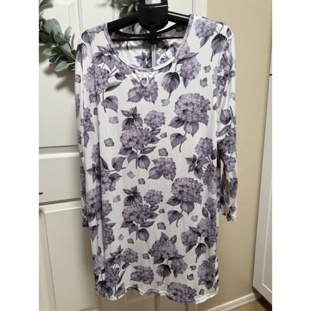 NEW Harve Bernard Everyday Koze sleepwear buttery soft long sleeve sleepdress 1X